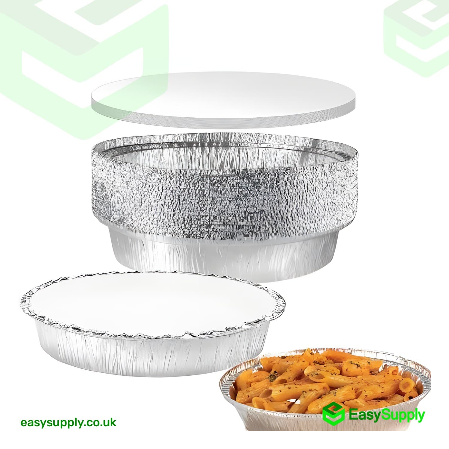No.12 Heavy Poly Coated Foil Container Lids 