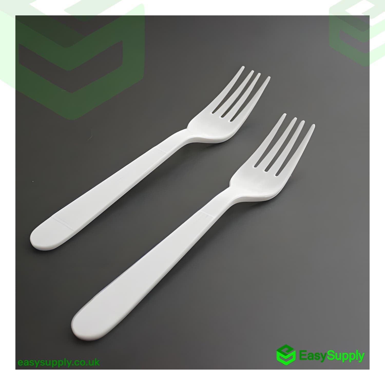 PP White Fork Heavy Duty - Reusable 180mm 
