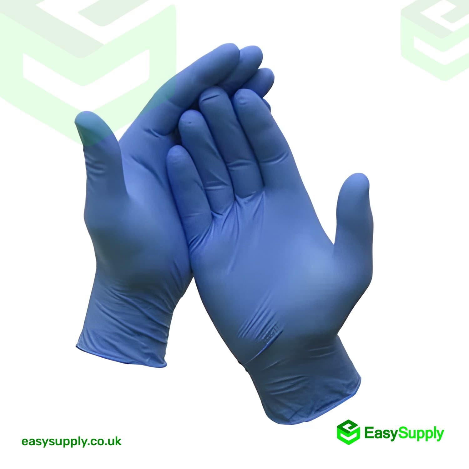 Medium Blue Viynl Powder Free Gloves