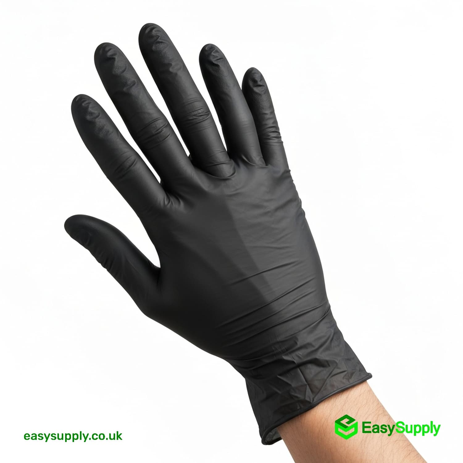 Black Nitrile Gloves Powder Free Large