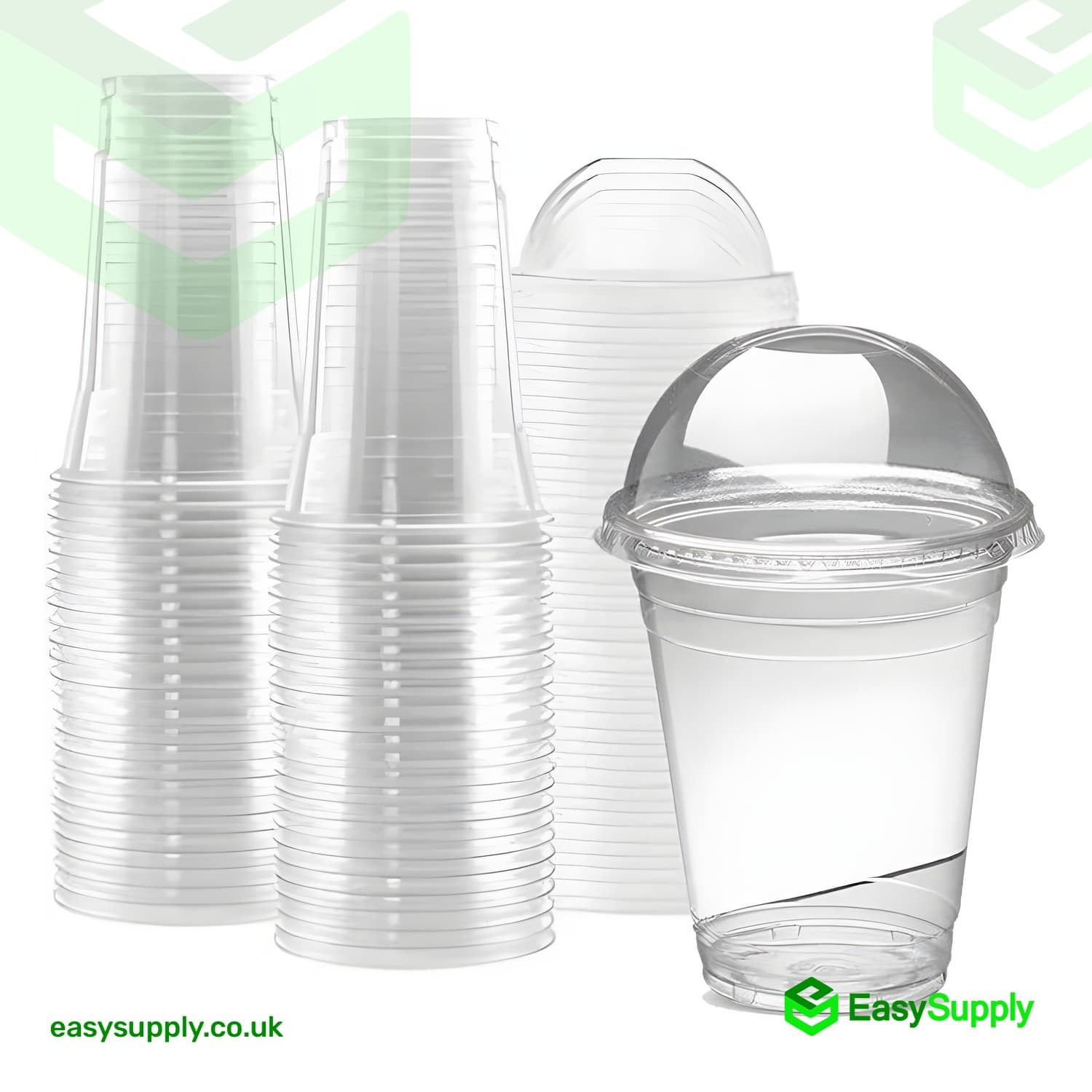 16 oz Smoothie  Cup & Dome  Lid All In One Box 250 Pcs Cups & Lids