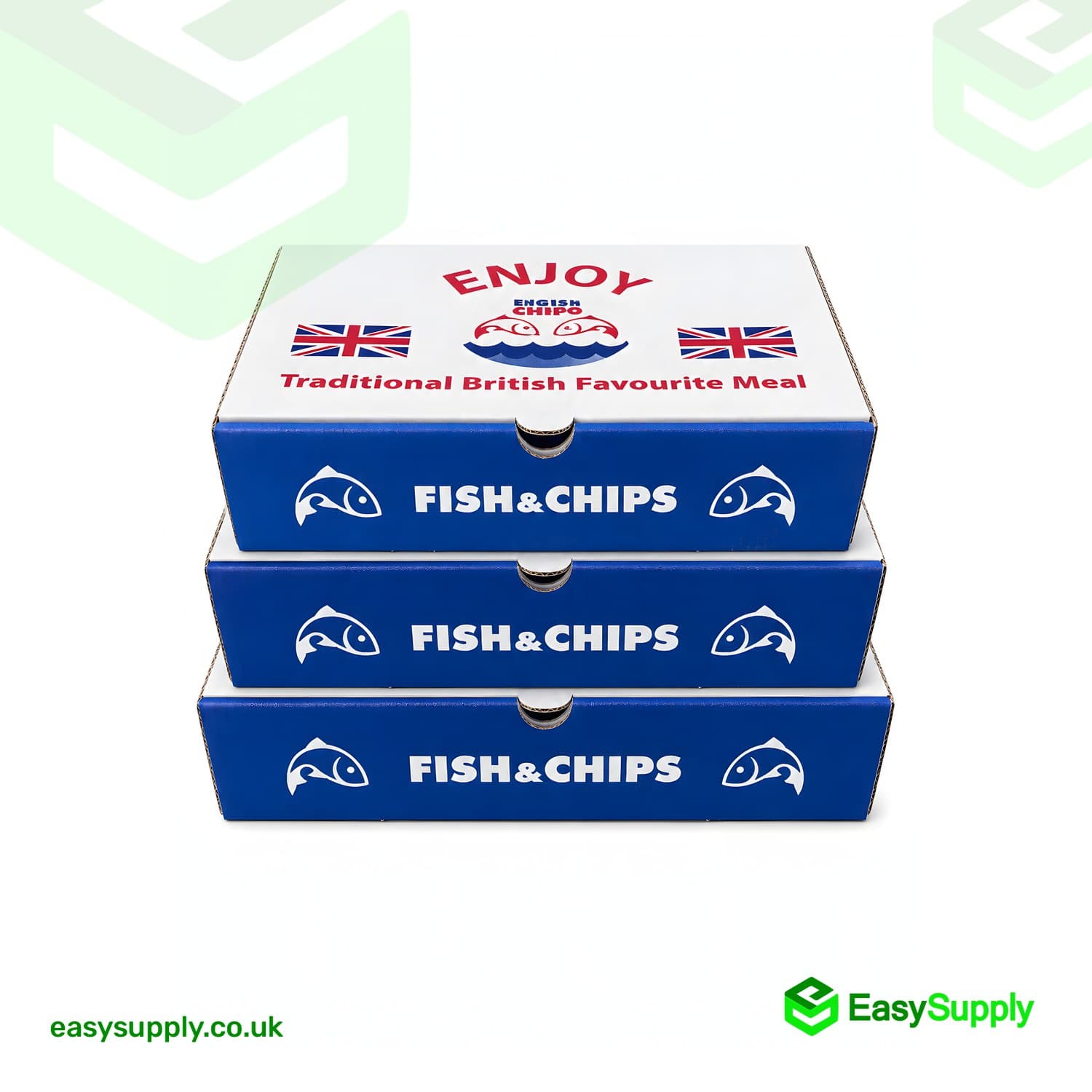 Large Fish & Chips Box 12 310 x 152 x 48 