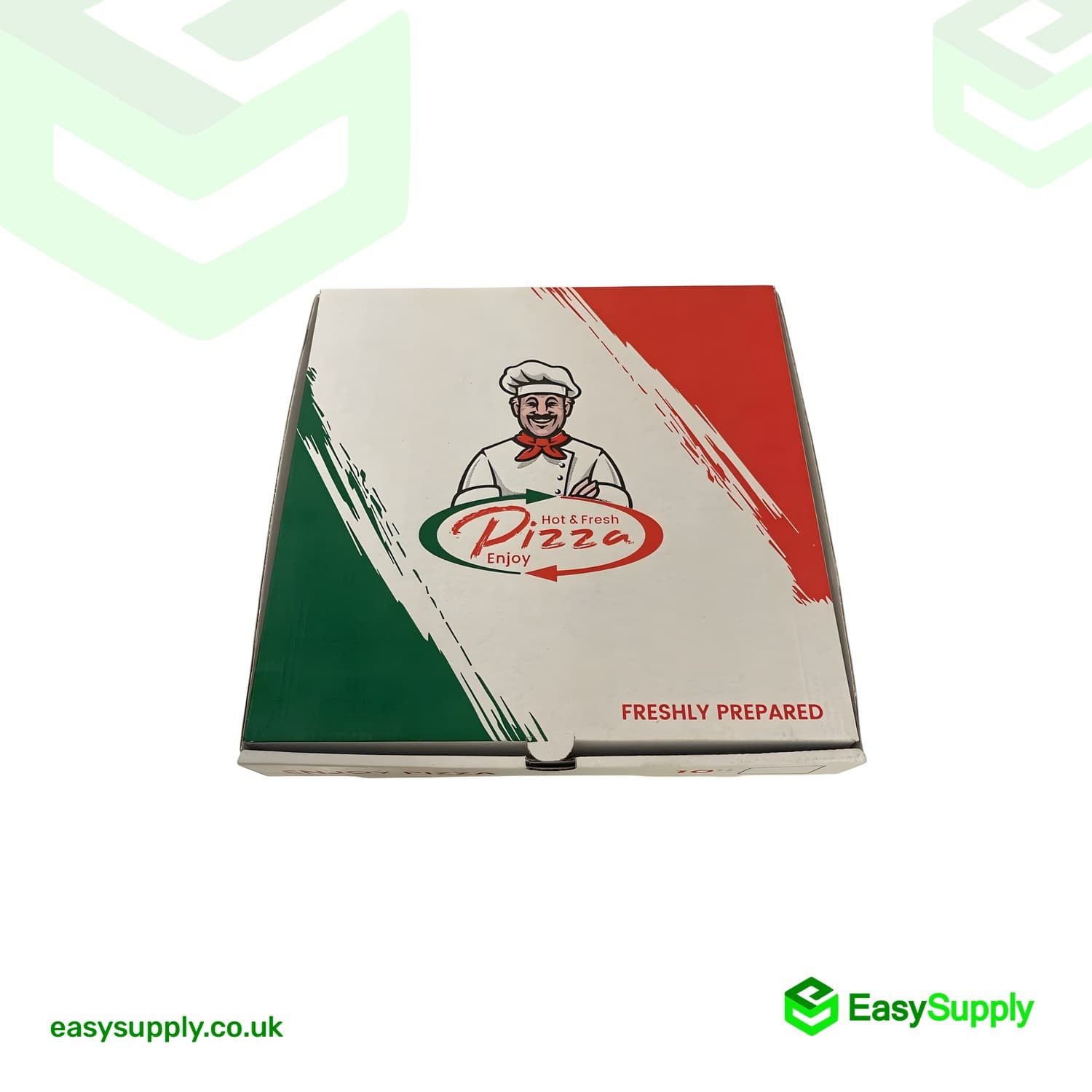 7 Pizza Box White Italian Print Premium Quality 90 Pcs 