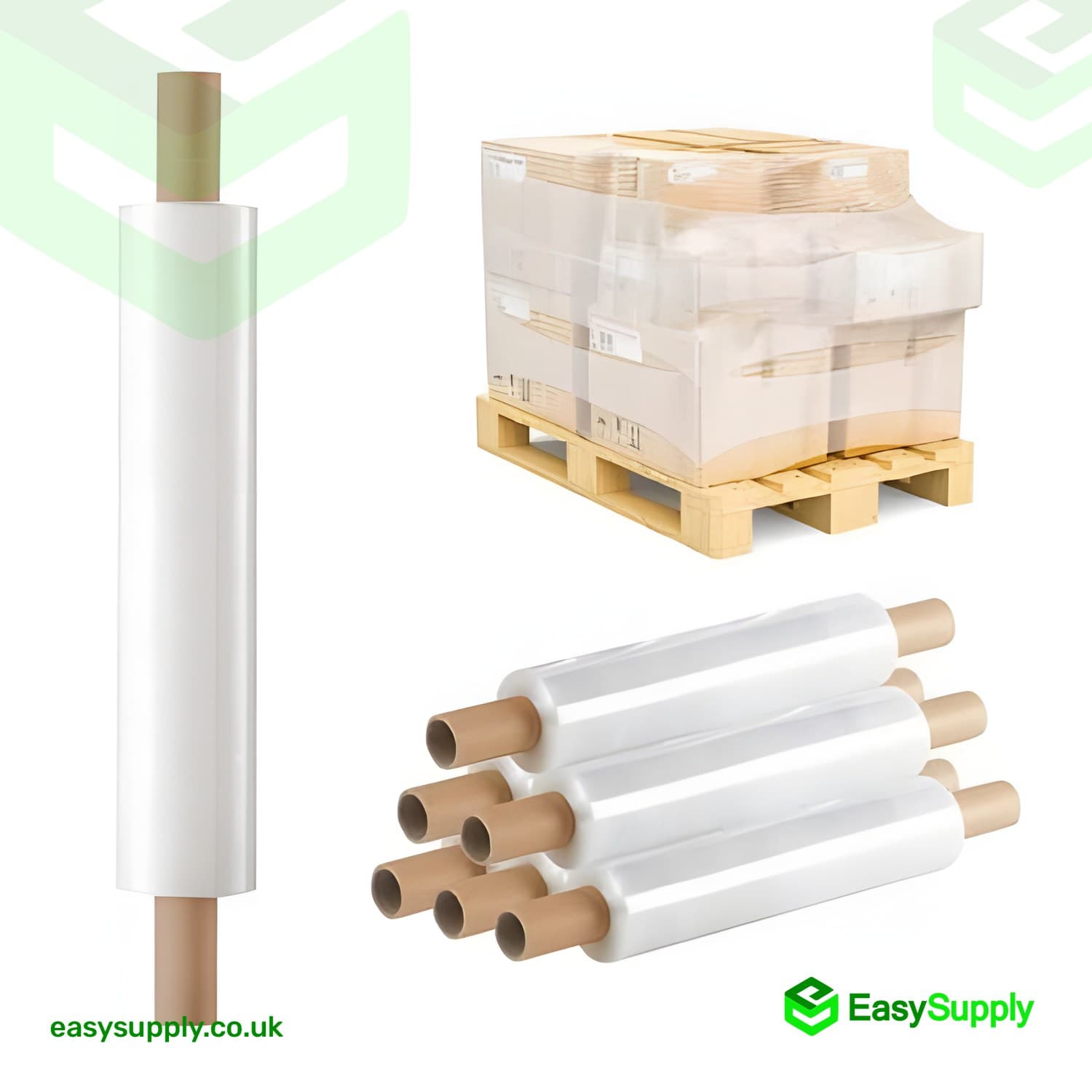 Pallet Wrap Clear Cast 16 Micron 400mm Extended Core 6 Roll