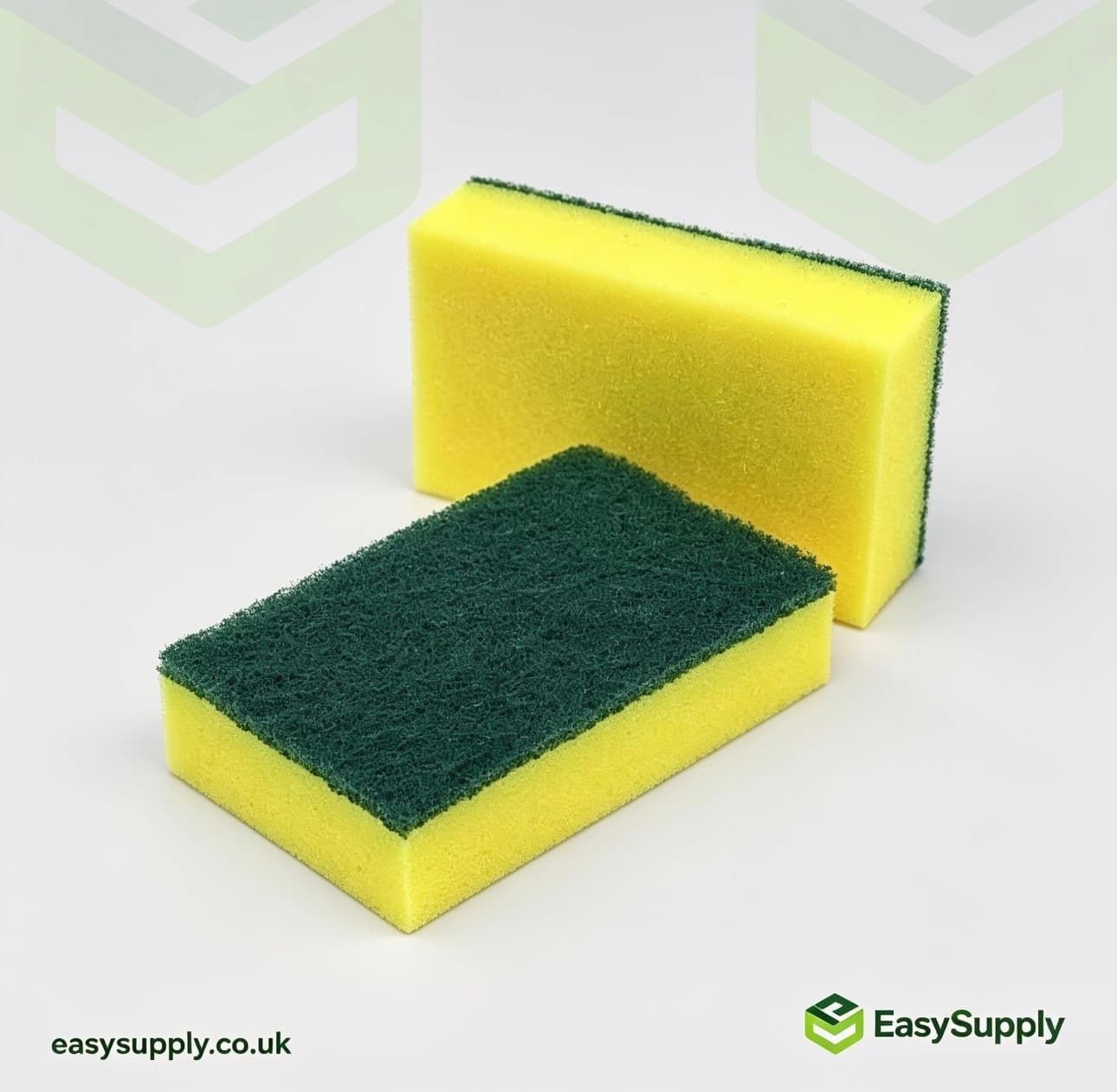 Sponge Scourers Yellow Green 1x6 Pack 