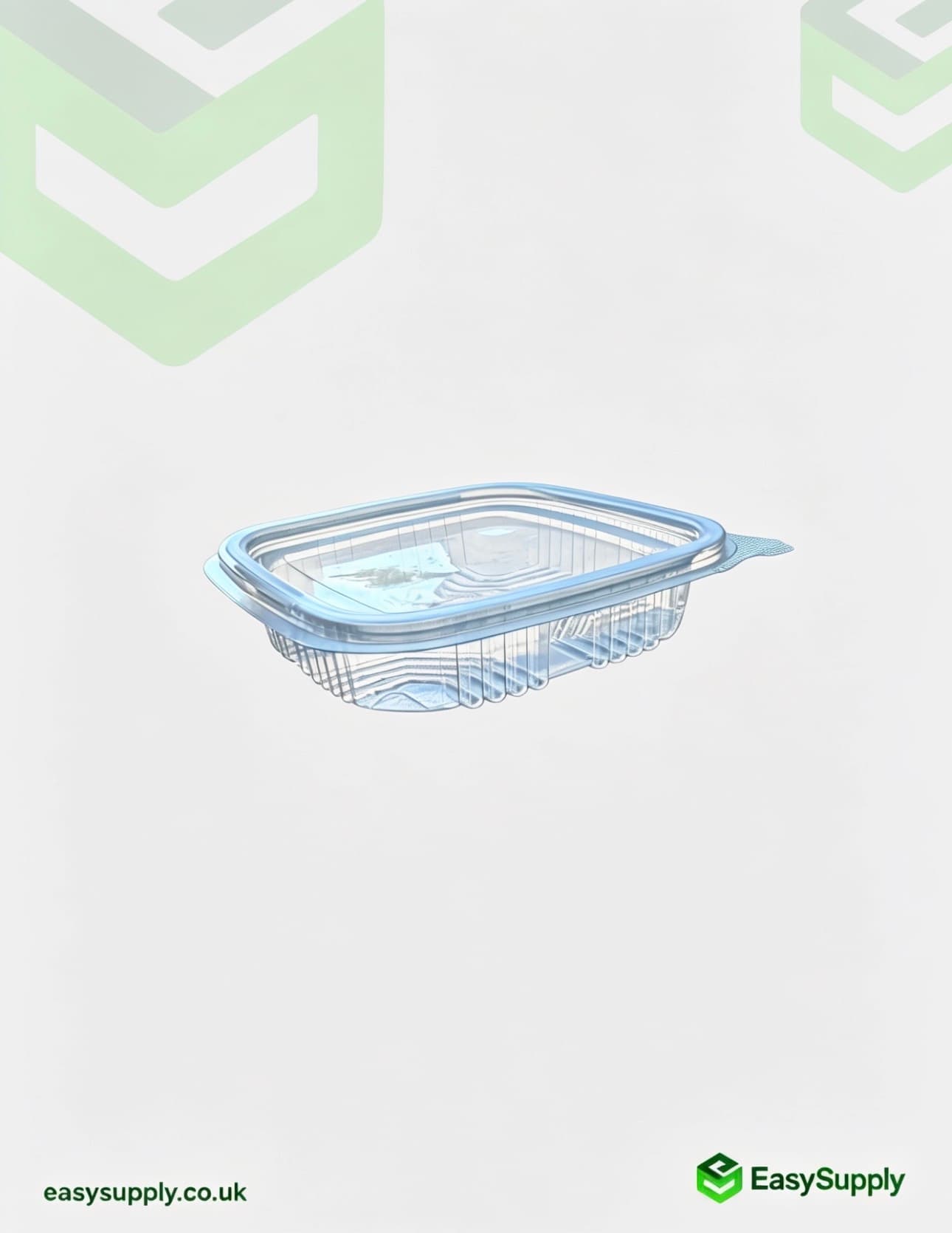 150 cc Clear Hinged Plastic Containers HD