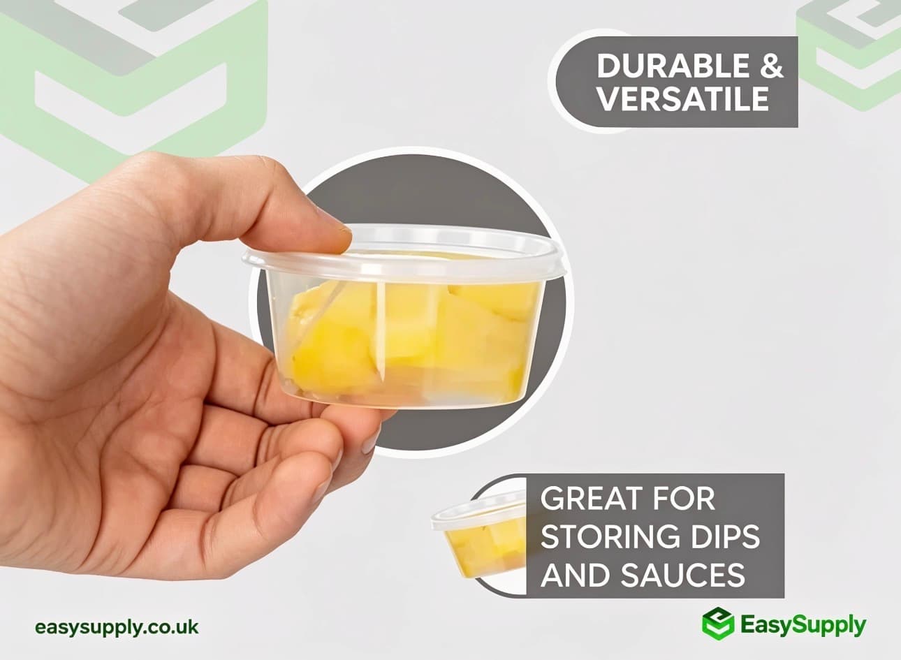 2 Oz Sauce Cups with Separate Lids HD 800pcs