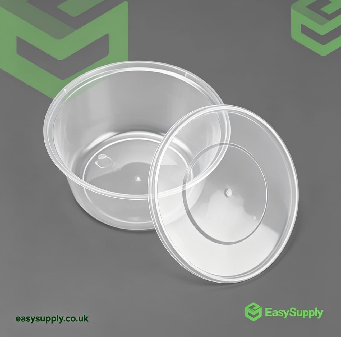 8 Oz Microwaveable Round Containers with Lids