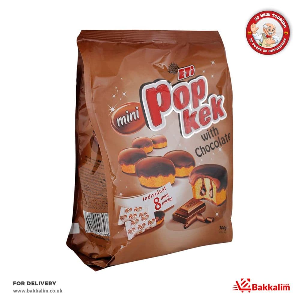 Eti 144 Gr 8 Pcs Chocolate Pop Cake Mini